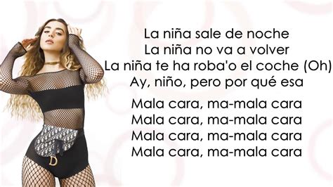 Lola Indigo – Mala Cara Lyrics .